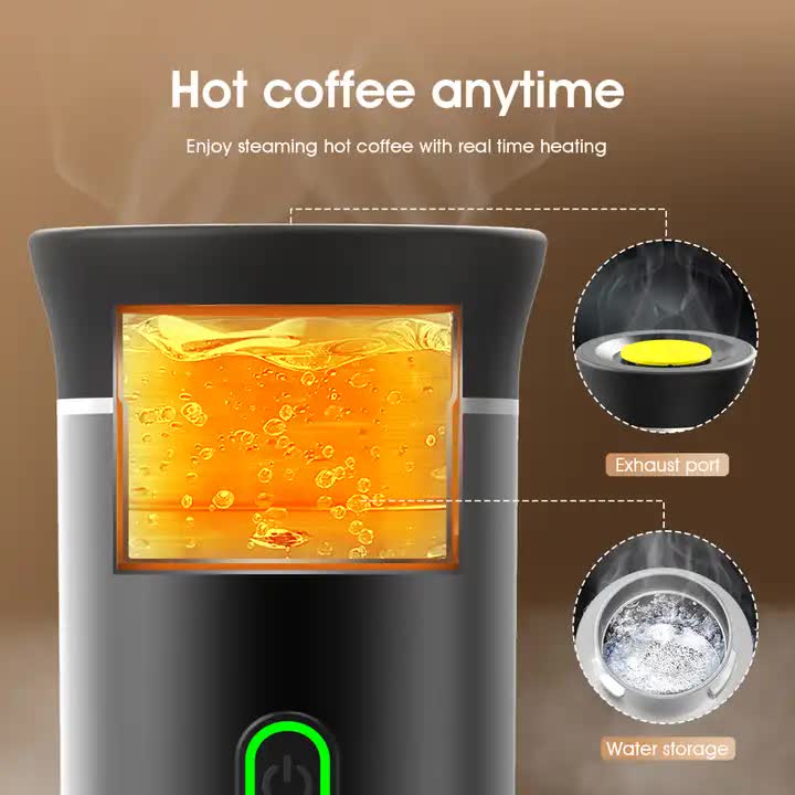 NNEDSZ White Portable Espresso Coffee Machine - Universal 3-in-1 Capsule, Coffee Powder, and Espresso Maker-4