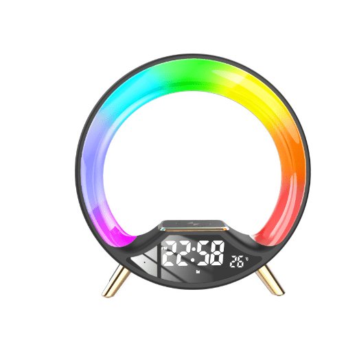 Wireless Charger Lamp with Clock-5