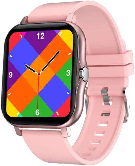 Revolutionary Smart Fitness Tracker Watch - IP68 Waterproof, Heart Rate & Sleep Monitoring, 8 Sports Modes, Breath Training & Weather Updates - Stylish 1.69-Inch Rose Gold Display for Men and Women